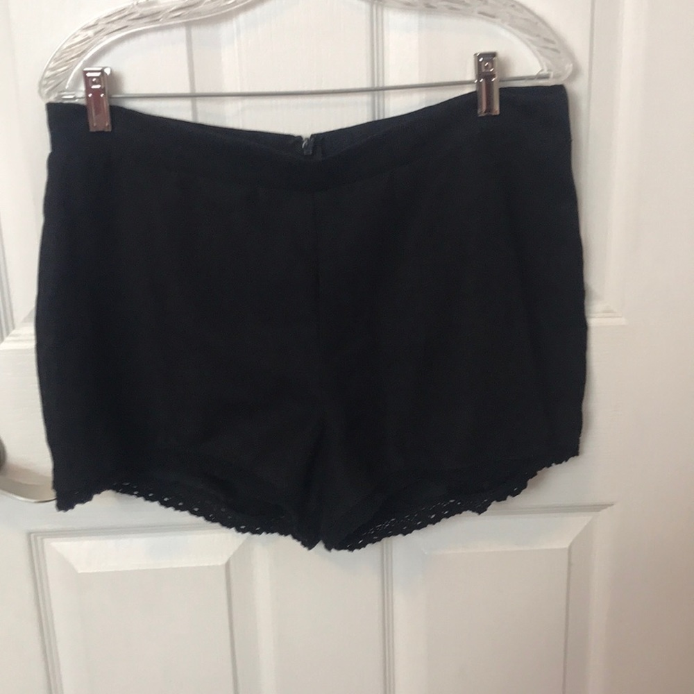 About a girl shorts with lace trim. EUC